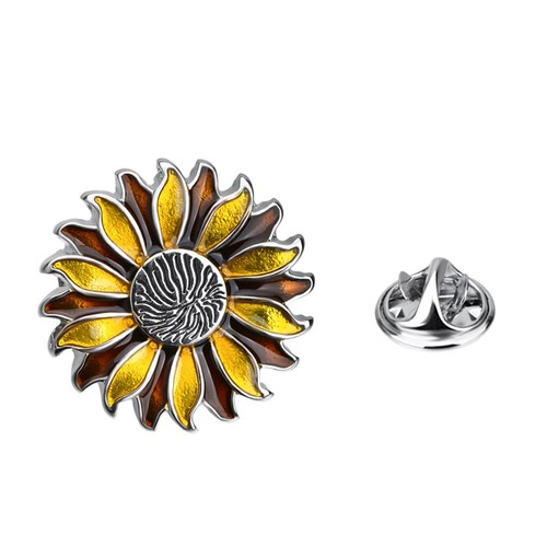 Spilla bavero fiore sole - fiore,